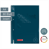 Collegeblock Premium Student Colour Code | A4, Lineatur 27, 80 Blatt, denim